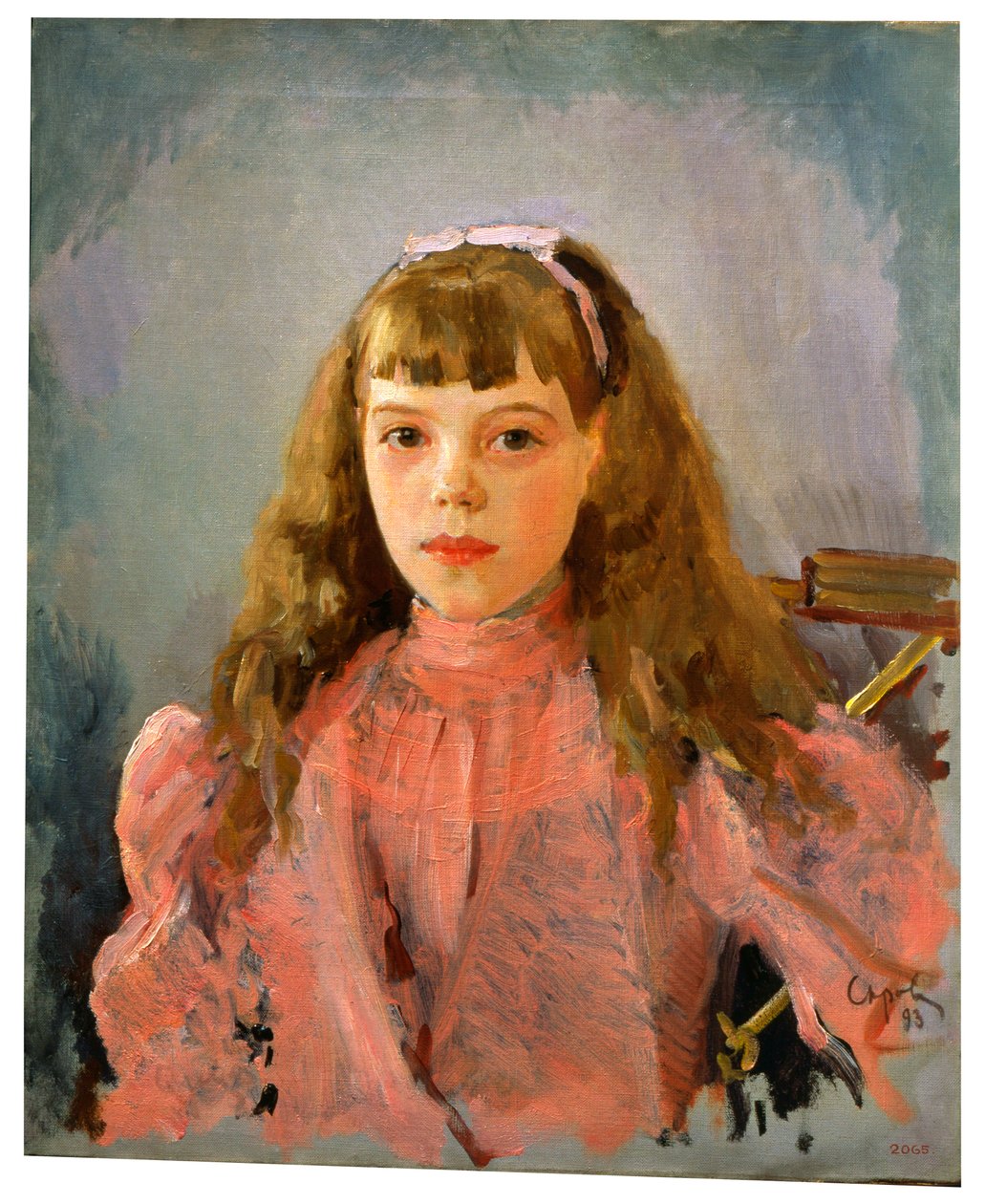 Olga Alekszandrovna orosz nagyhercegnő portréja, 1893 alkotó: Valentin Aleksandrovich Serov