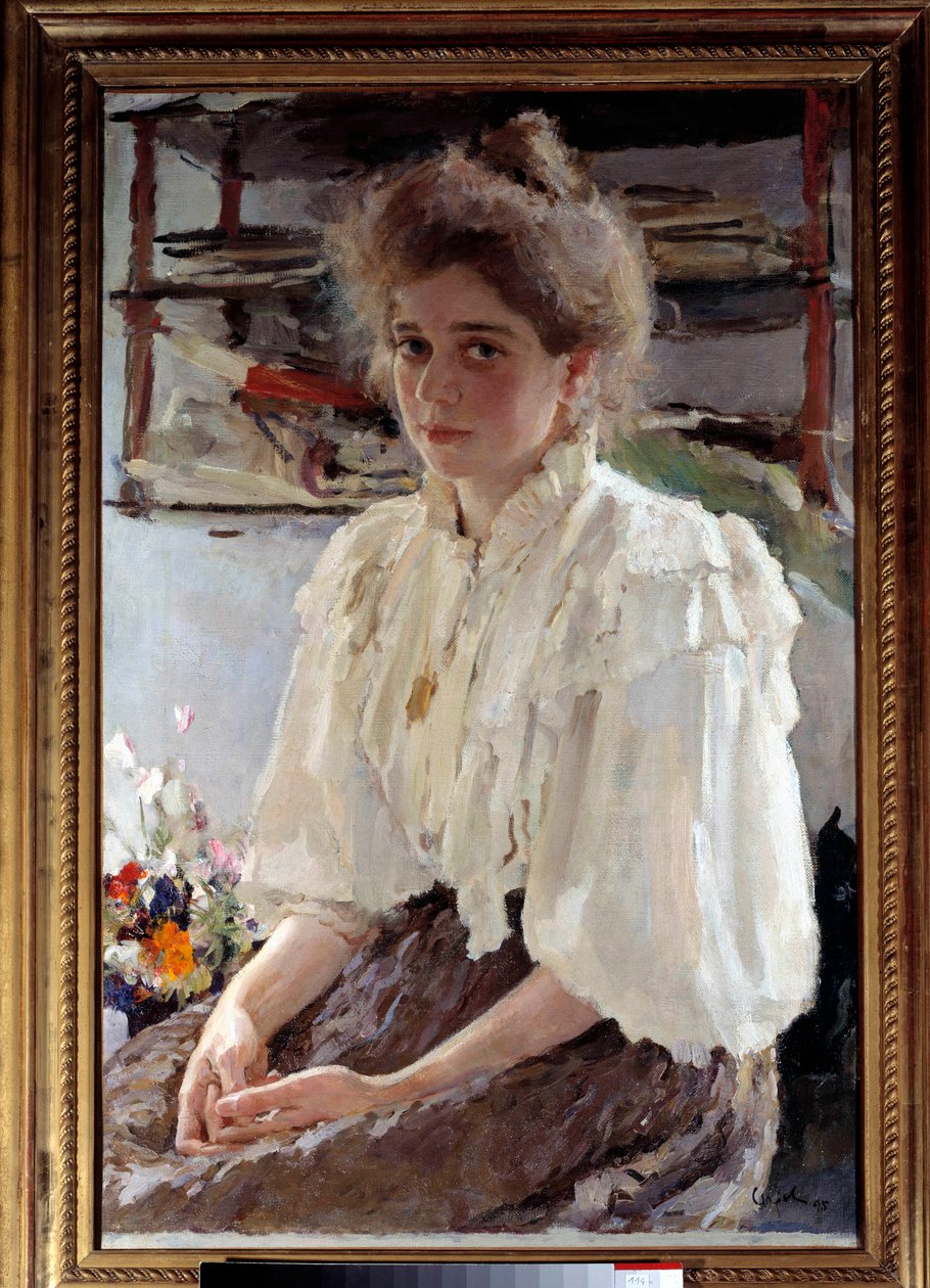 Madame Lwoff (1864-1955), született Maria Jakovlena Szimonovics, a művész unokatestvére portréja. alkotó: Valentin Aleksandrovich Serov