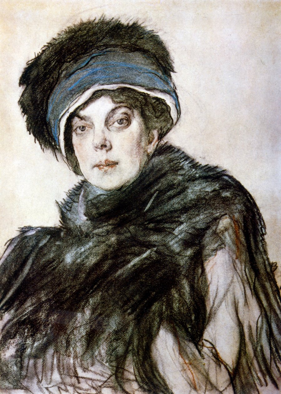 Olga Orlova hercegnő portréja alkotó: Valentin Aleksandrovich Serov