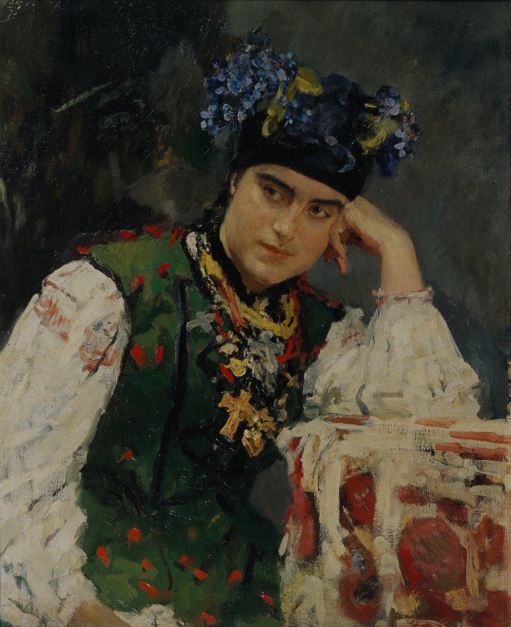 Sofia Dragomirov portréja, 1889 alkotó: Valentin Aleksandrovich Serov