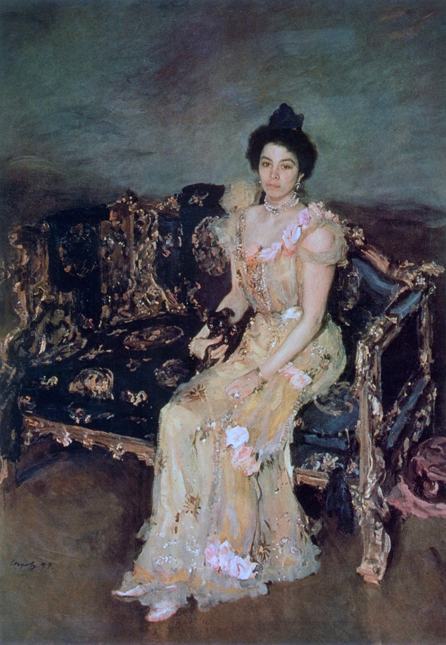 Sofia Mihajlovna Botkina portréja, 1899. alkotó: Valentin Aleksandrovich Serov