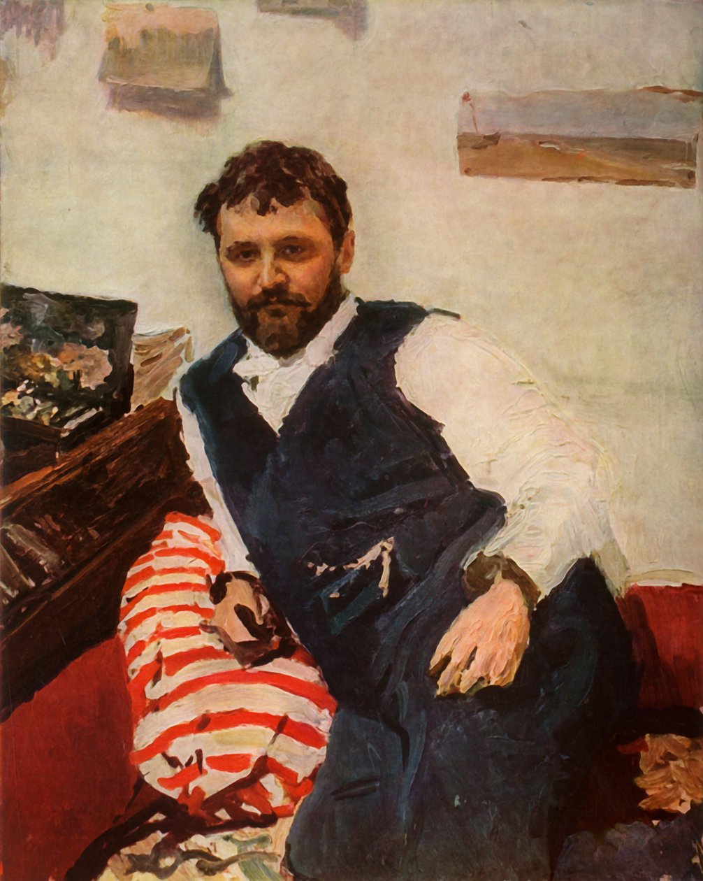 Konstantin Alekszandrejevics Korovin festő portréja, 1891, 1965. alkotó: Valentin Aleksandrovich Serov
