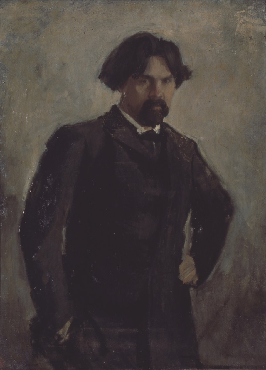 Vaszilij Surikov művész portréja 1848-1916 alkotó: Valentin Aleksandrovich Serov