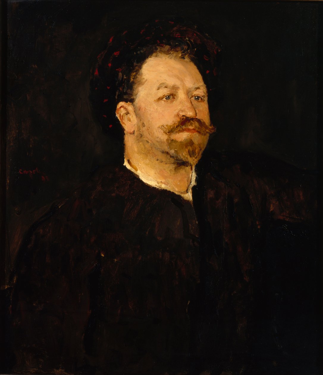Francesco Tamagno operaénekes portréja 1850-1905, 1891-1892 alkotó: Valentin Aleksandrovich Serov