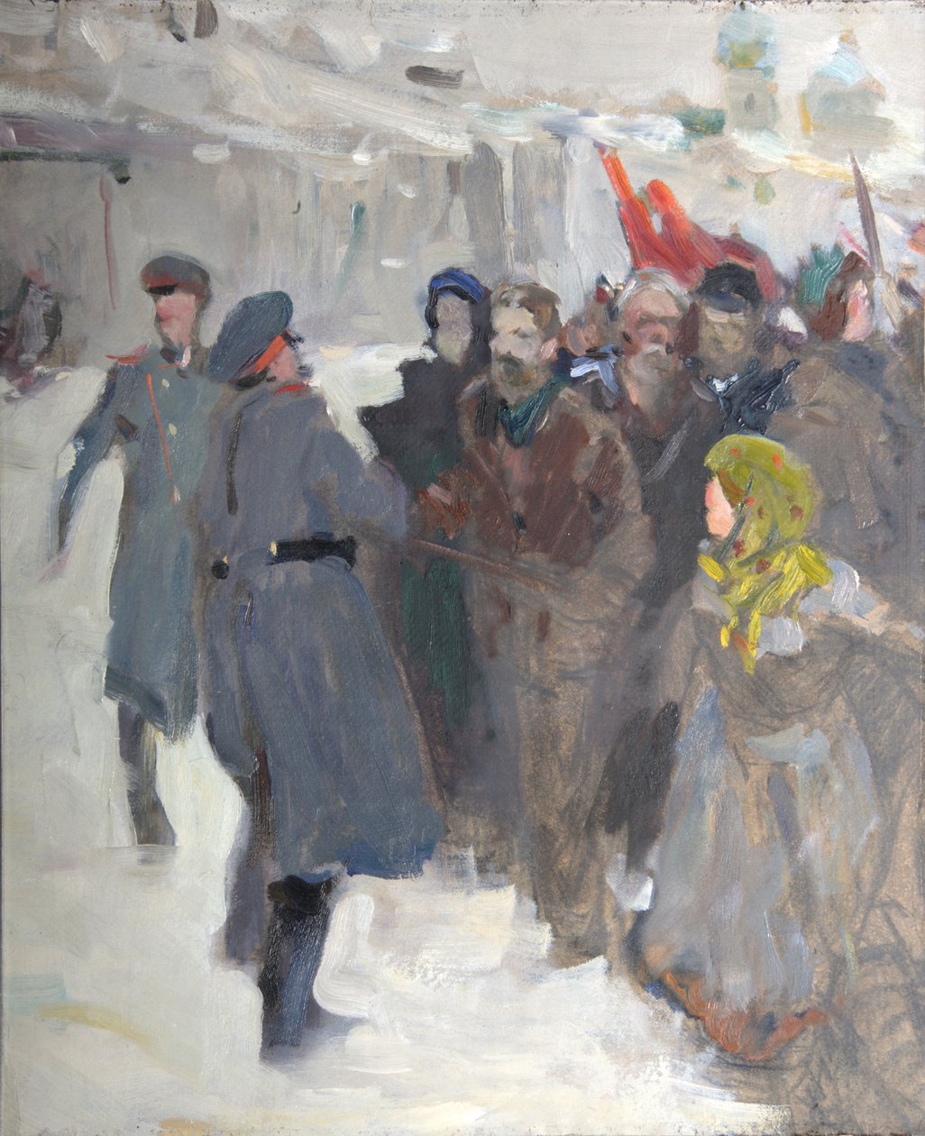 Forradalmi tüntetés, 1906 alkotó: Valentin Aleksandrovich Serov