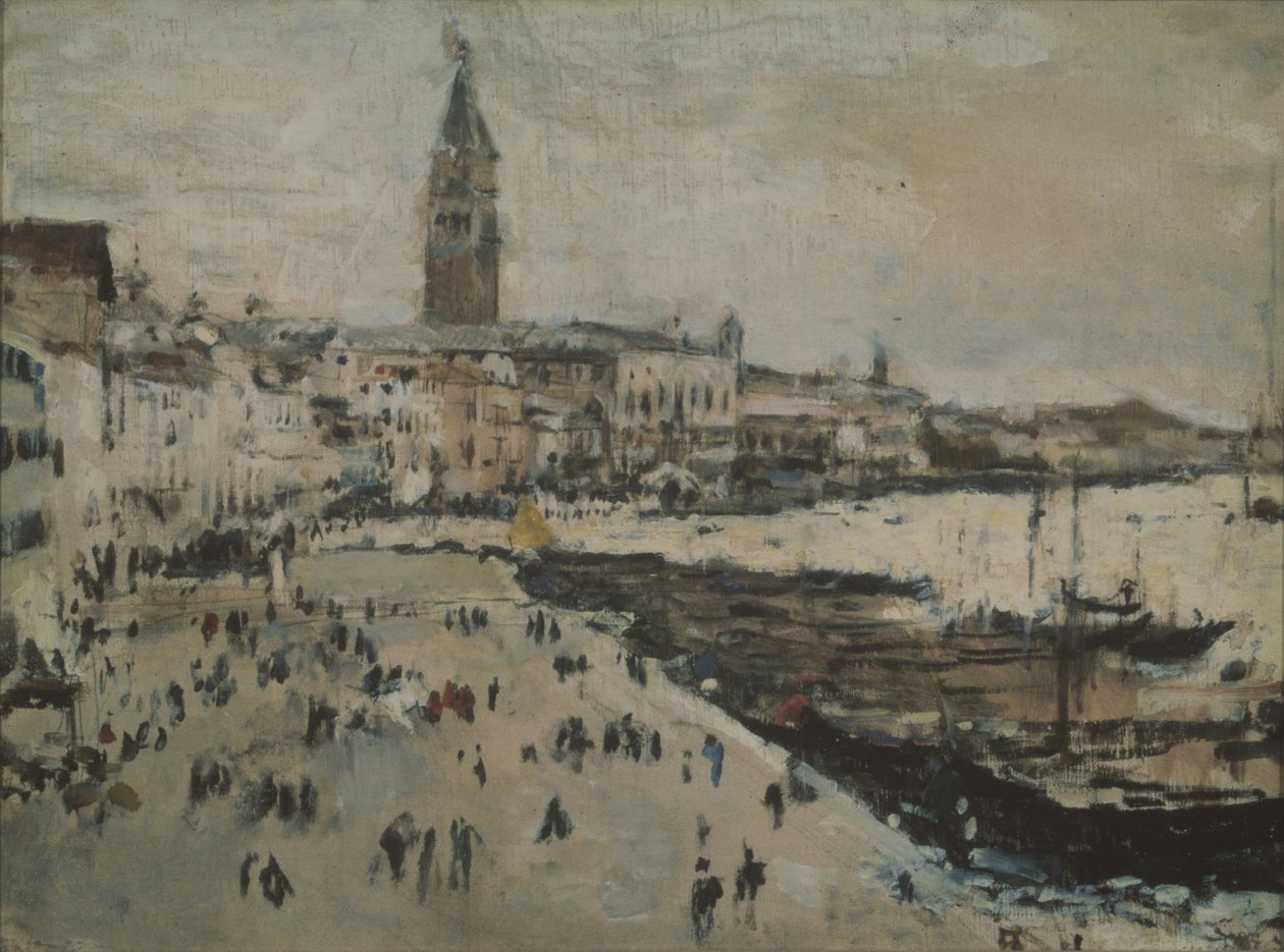 A velencei Schiavoni rakpart alkotó: Valentin Aleksandrovich Serov