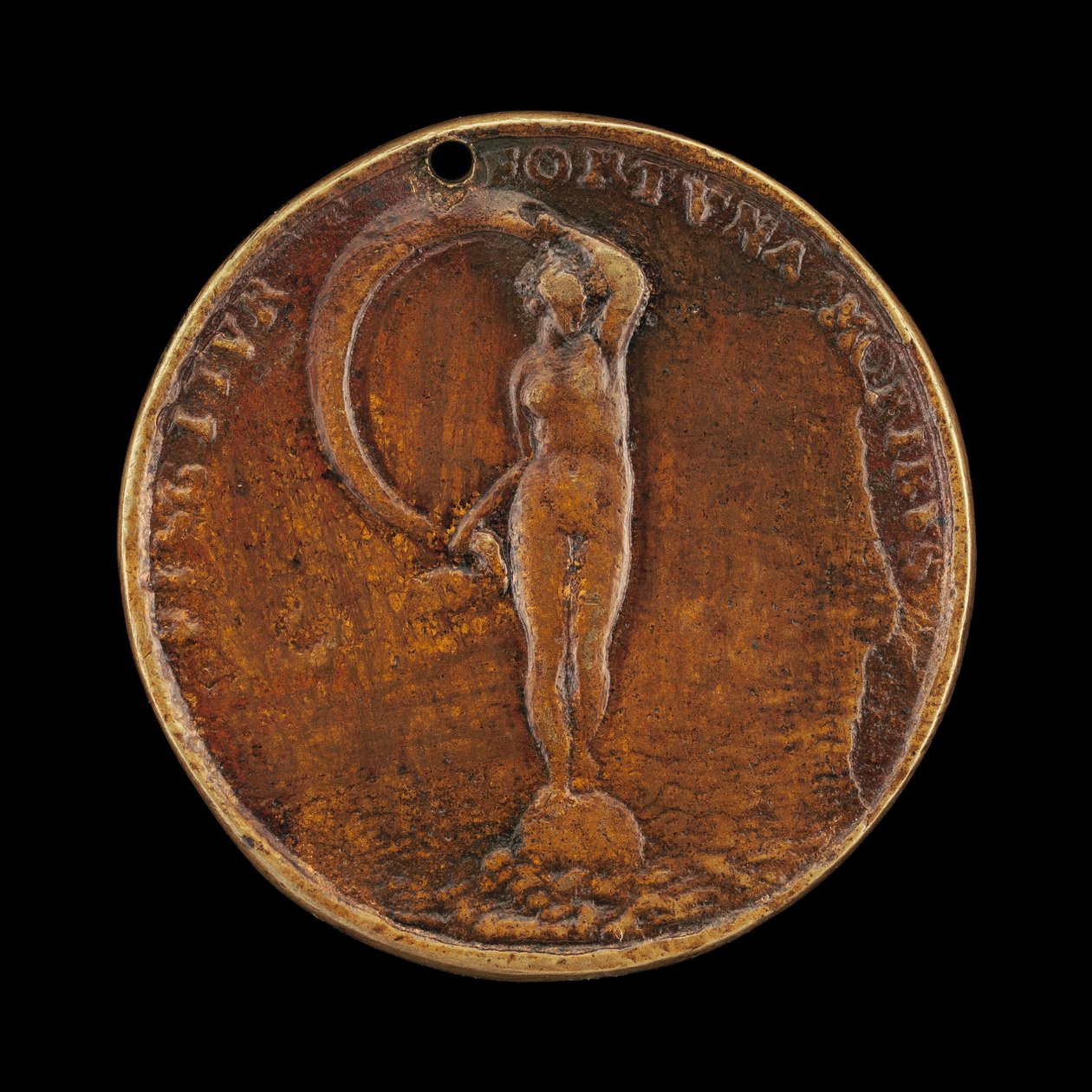 Szerencse fátyollal [fordítva], 1584. alkotó: Valentin Maler