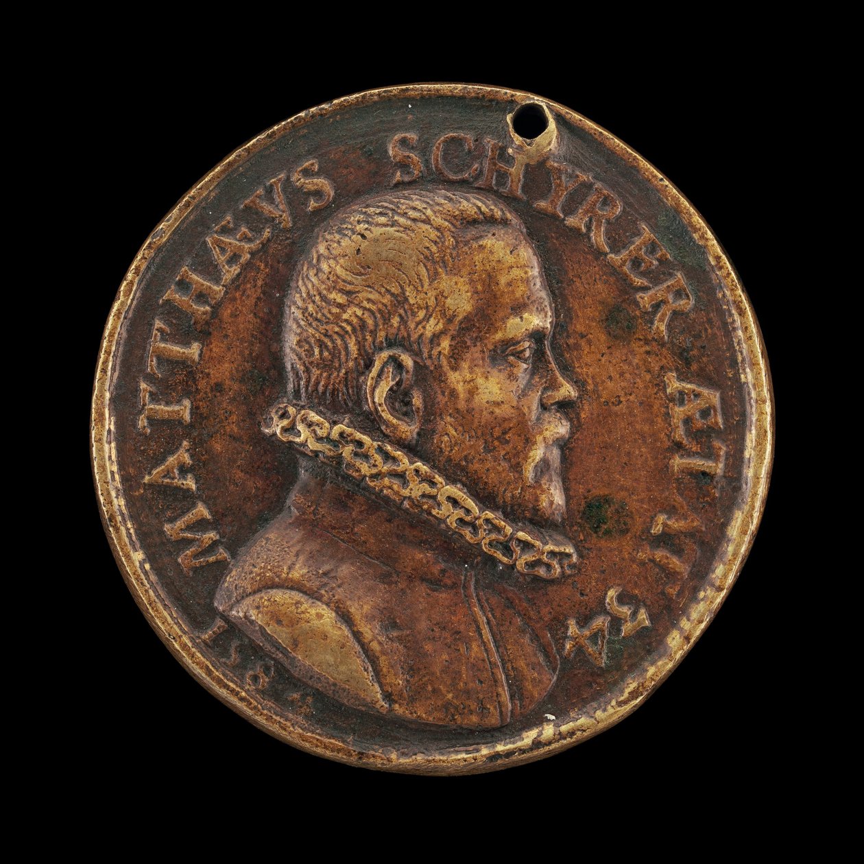 Matthaus Schyrer, született 1550-ben, nyomdász [előlap], 1584. alkotó: Valentin Maler