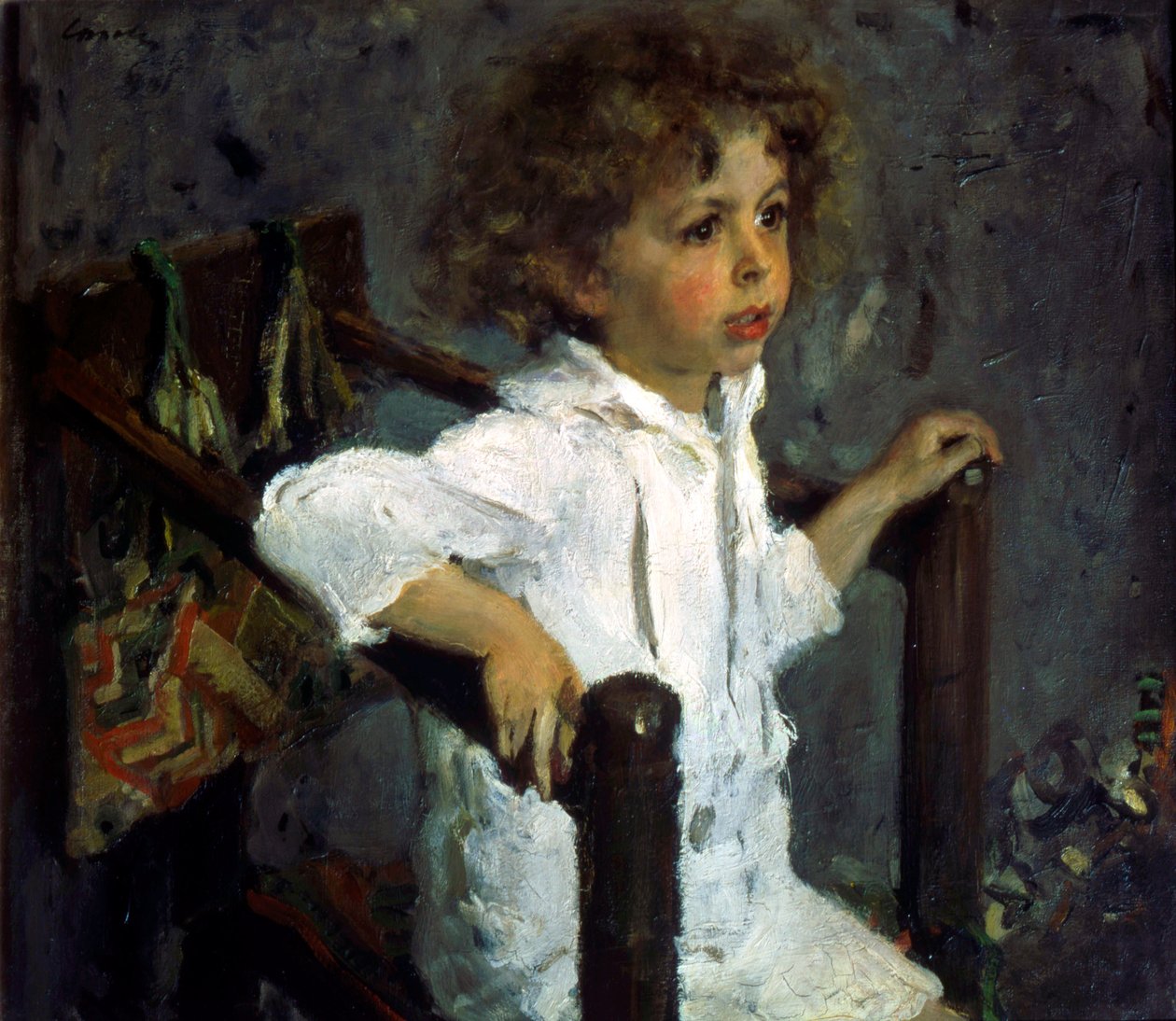 „Mika Moroszov portréja”, 1901. alkotó: Valentin Serov
