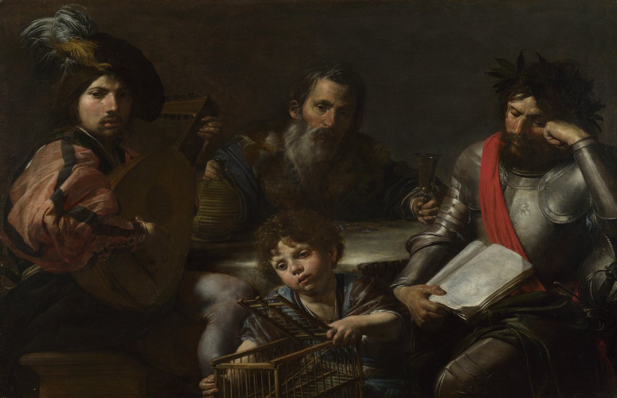 Az ember négy kora c. 1629 alkotó: Valentin de Boullogne