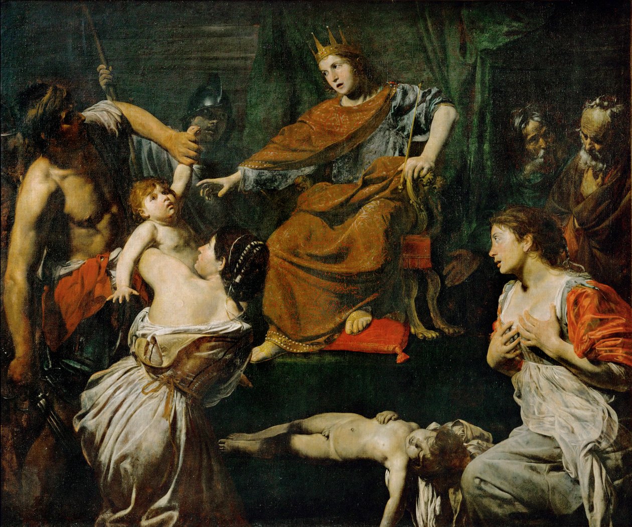 Le jugement de Salomon - Salamon ítélete ... alkotó: Valentin de Boulogne