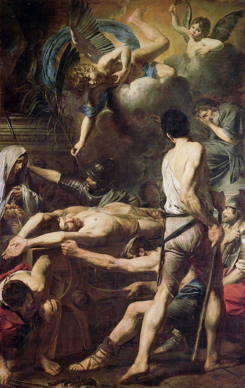 Szent Processus és Szent Martinian vértanúsága alkotó: Valentin de Boulogne