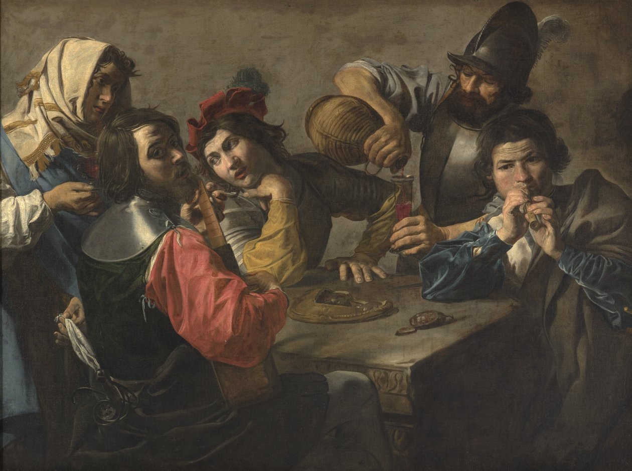 A koncert (olaj, vászon) alkotó: Valentin de Boulogne