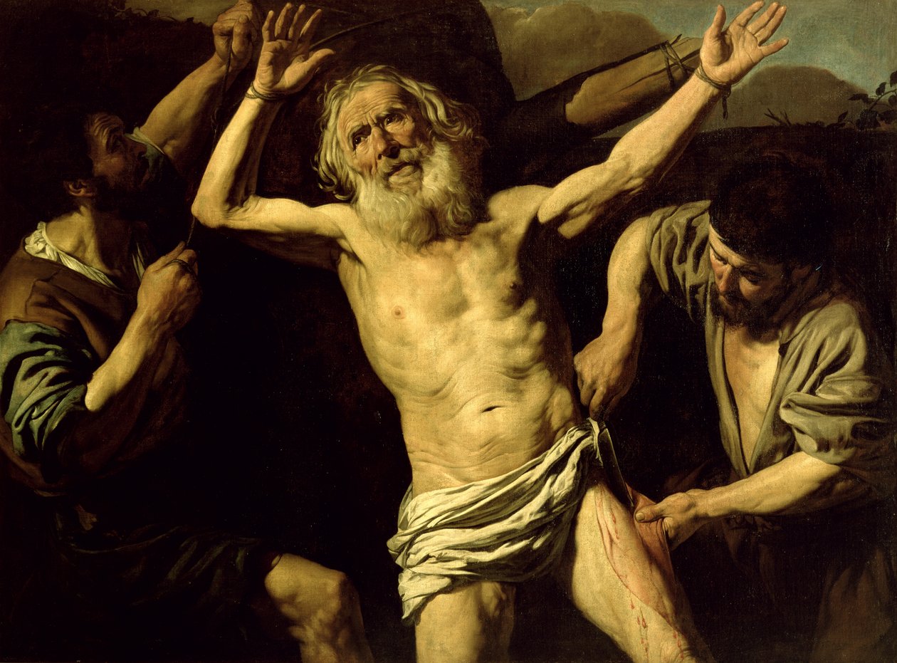 Szent Bertalan mártíromsága alkotó: Valentin de Boulogne