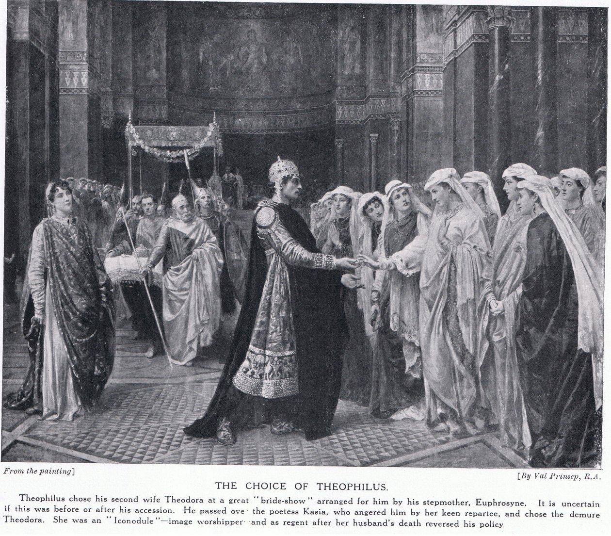 Theophilius választása alkotó: Valentine Cameron Prinsep