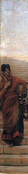 Egy indiai vízhordozó (olaj, vászon) alkotó: Valentine Cameron Prinsep