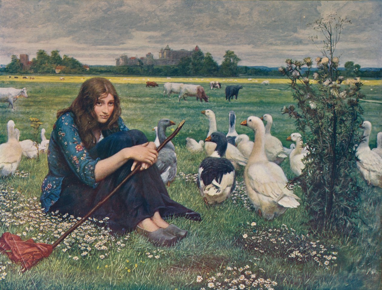 A lúdlány, c1878, c1915 alkotó: Valentine Cameron Prinsep
