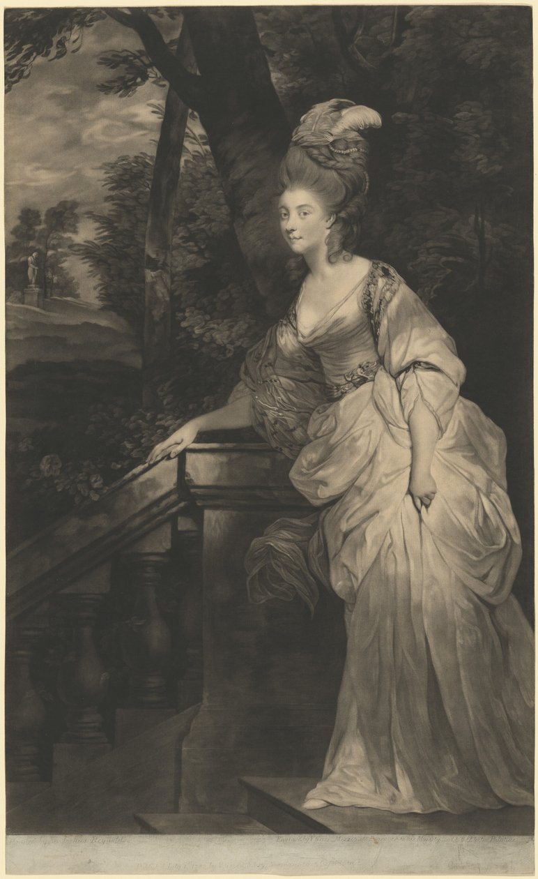Georgiana Spencer, Devonshire hercegnője, 1780. alkotó: Valentine Green