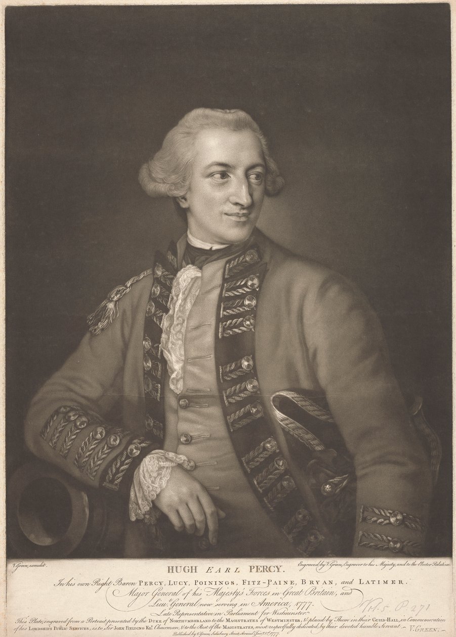 Hugh, Earl Percy alkotó: Valentine Green