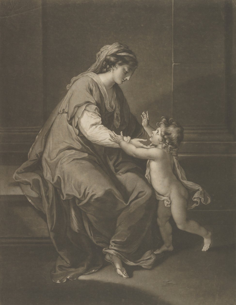 Madonna és gyermeke, 1774. december 3. alkotó: Valentine Green
