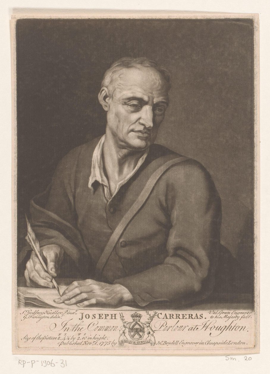 Joseph Carreras portréja alkotó: Valentine Green