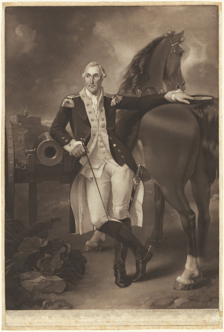 George Washington alkotó: Valentine Green, after Thomas Stothard, after Charles Willson Peale