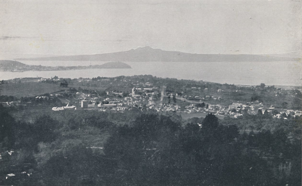 Auckland kikötője, 1924 alkotó: Valentine and Sons Ltd