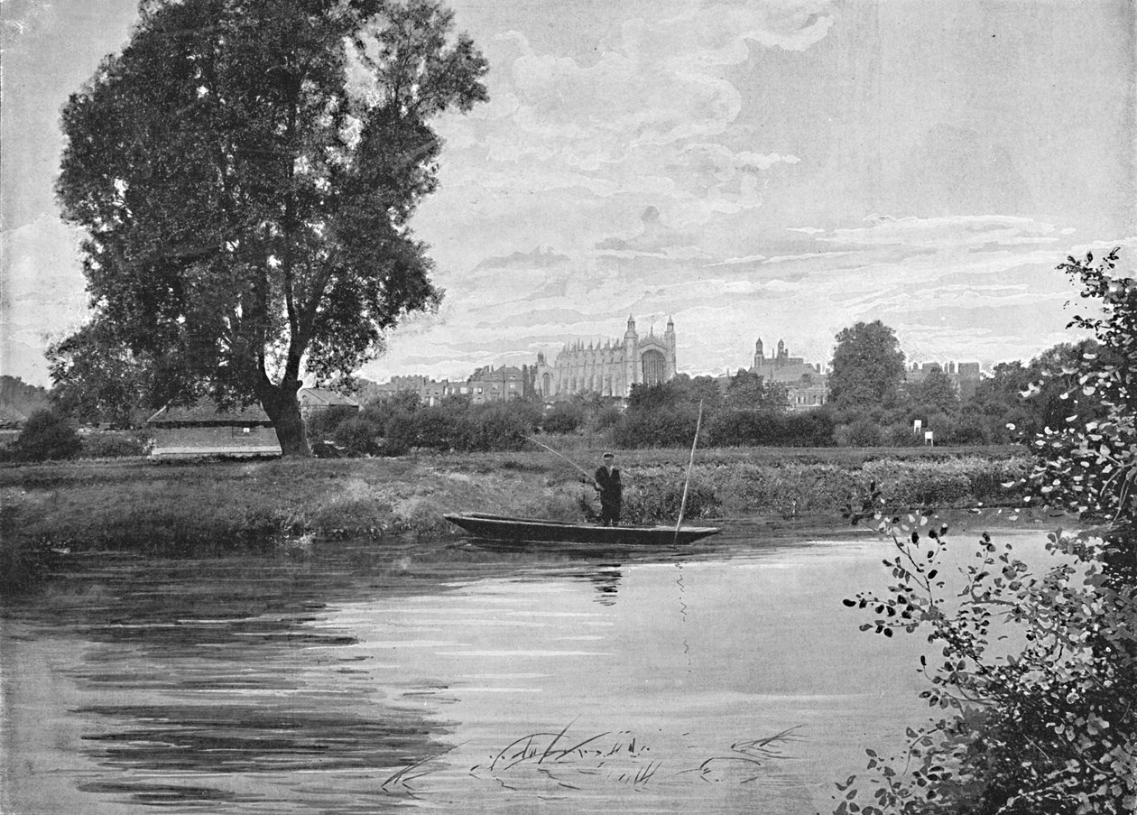 Eton: The College Chapel, 1896 alkotó: Valentine and Sons Ltd