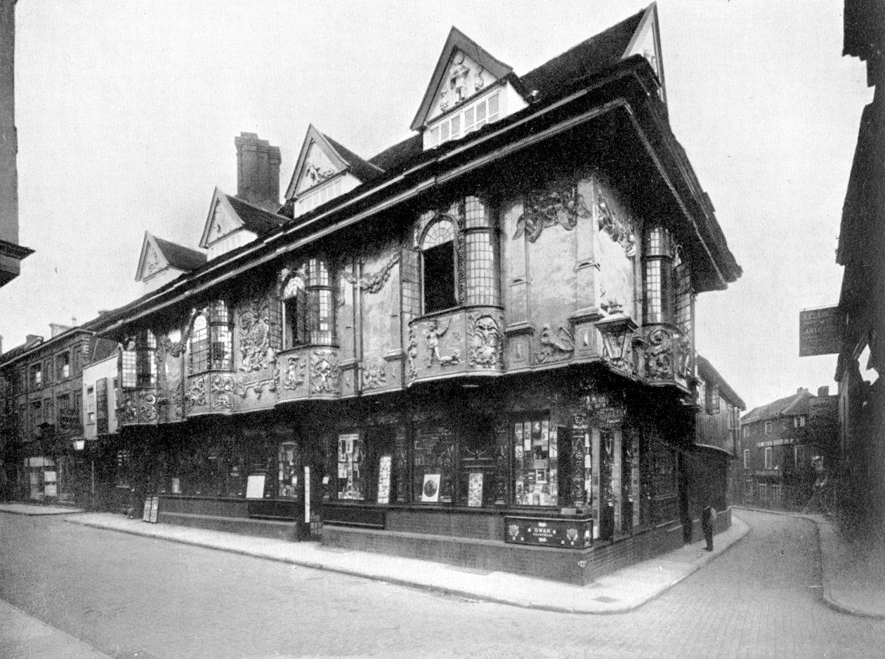 Ősi ház, Ipswich, Suffolk, Anglia, 1924-1926. alkotó: Valentine and Sons Ltd