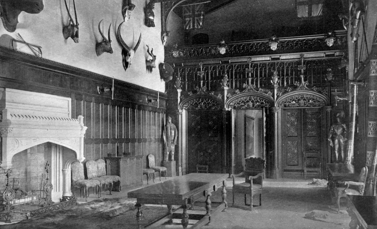 Ebédlő, Newstead Abbey, Nottinghamshire, 1924-1926 alkotó: Valentine and Sons Ltd