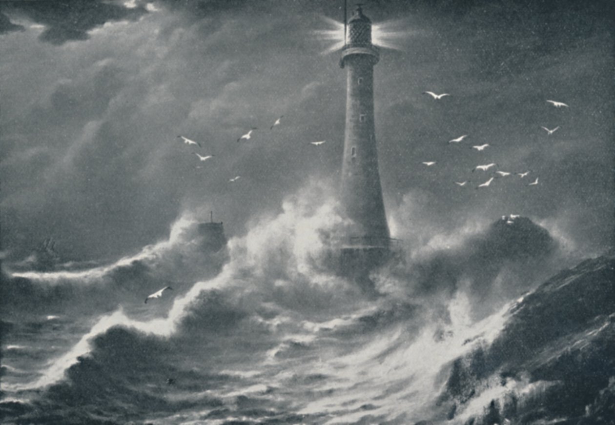 Eddystone világítótorony, 1910 alkotó: Valentine and Sons Ltd