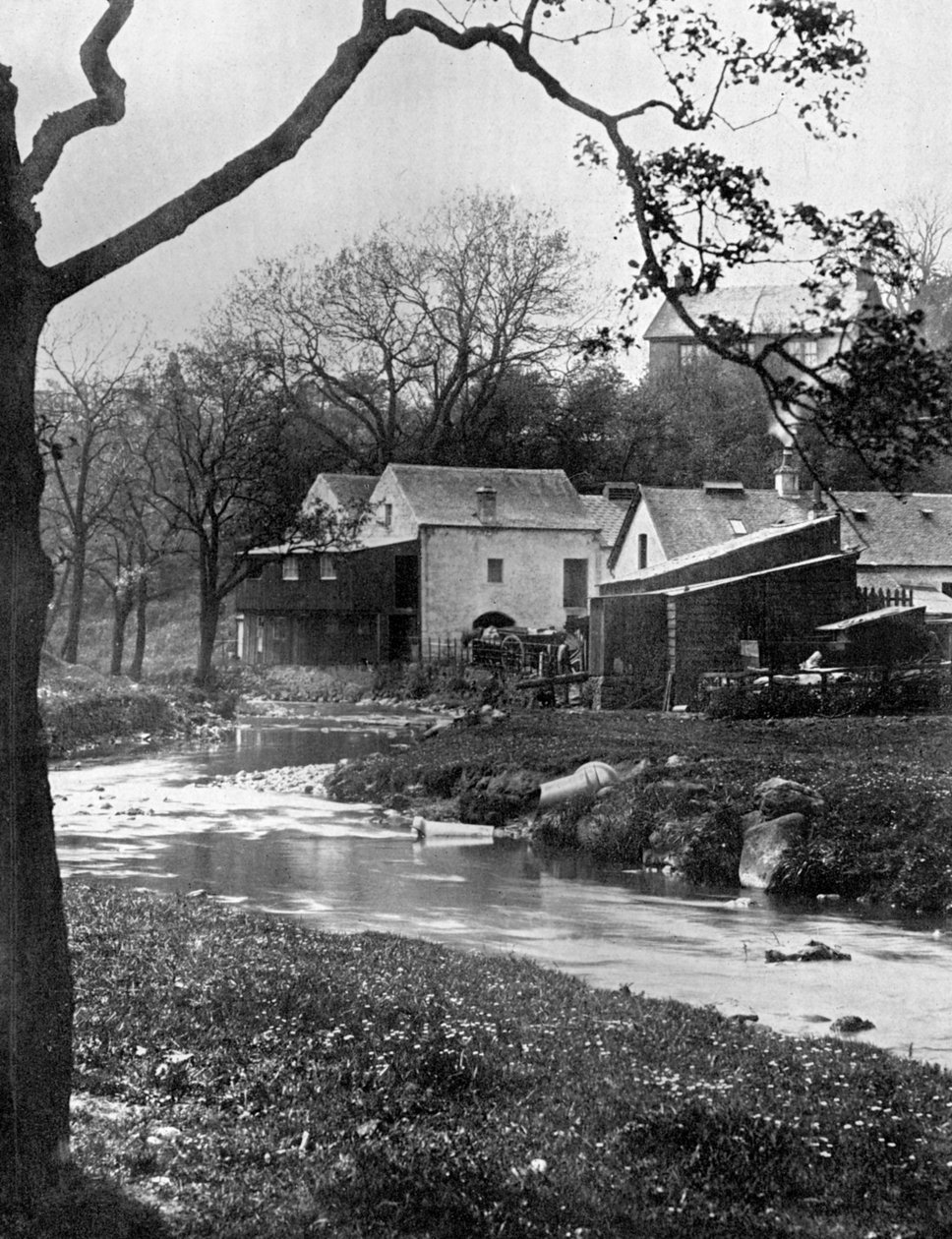 Régi malom, Milngavie, East Dunbartonshire, Skócia, 1924-1926. alkotó: Valentine and Sons Ltd