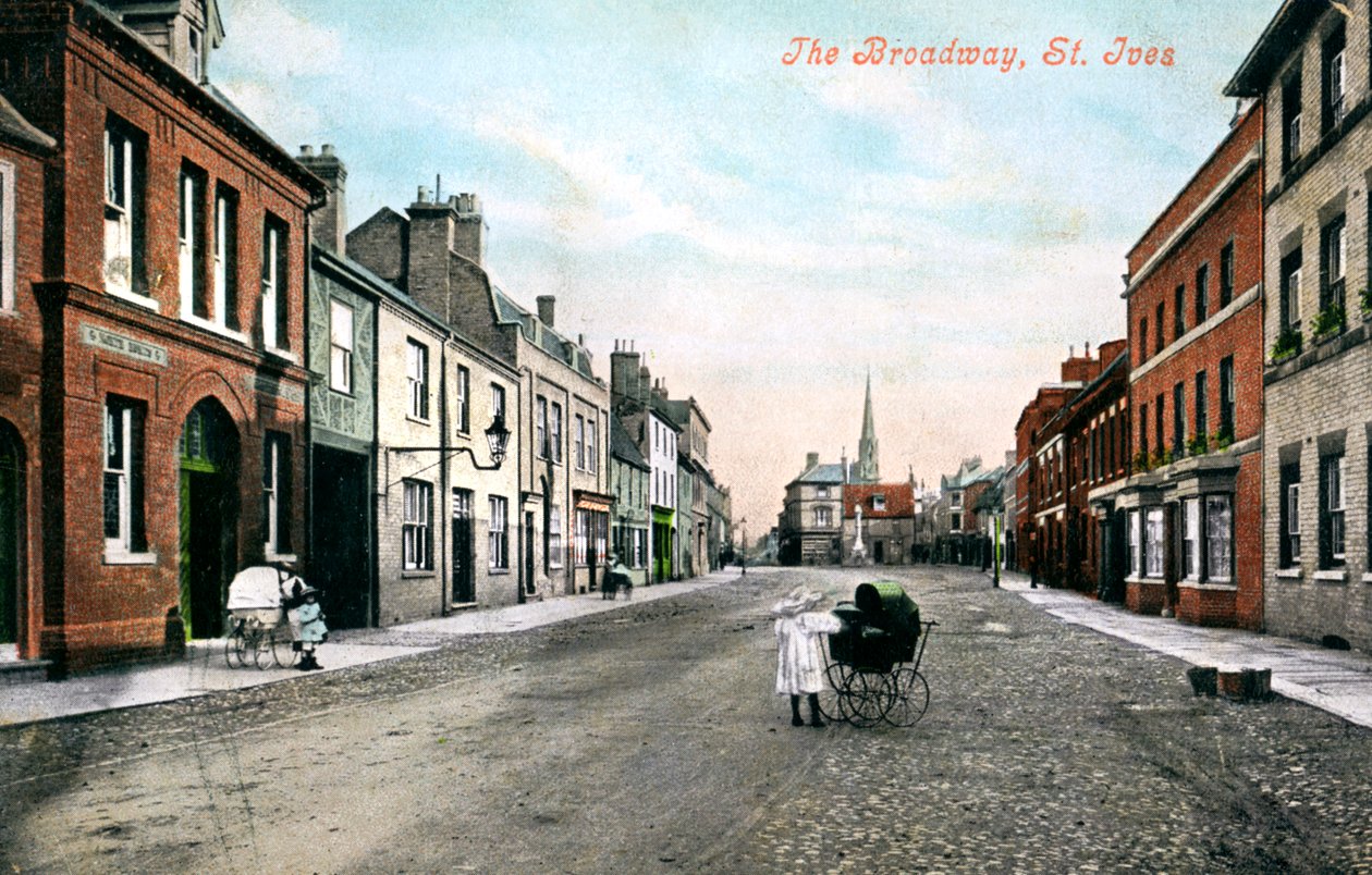 A Broadway, St Ives, Cambridgeshire, XX. század eleje. alkotó: Valentine and Sons Ltd