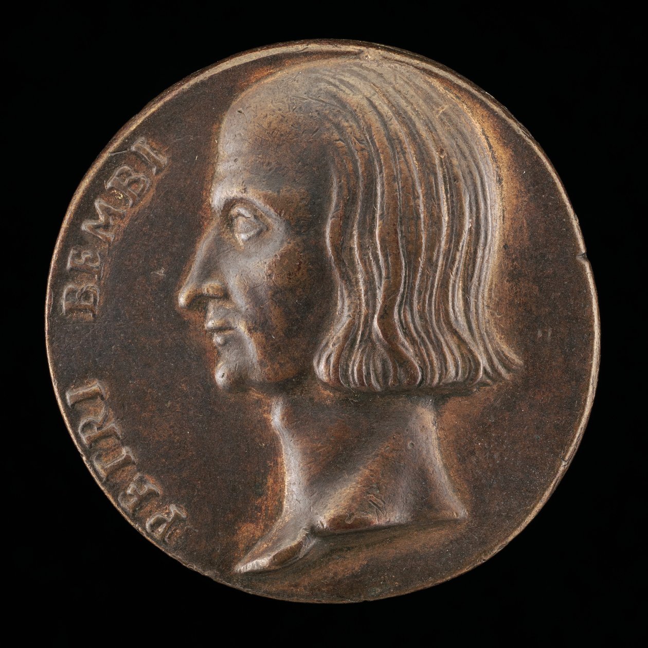 Pietro Bembo, 1470-1547, bíboros 1538 [előlap], valószínűleg 1532. alkotó: Valerio Belli