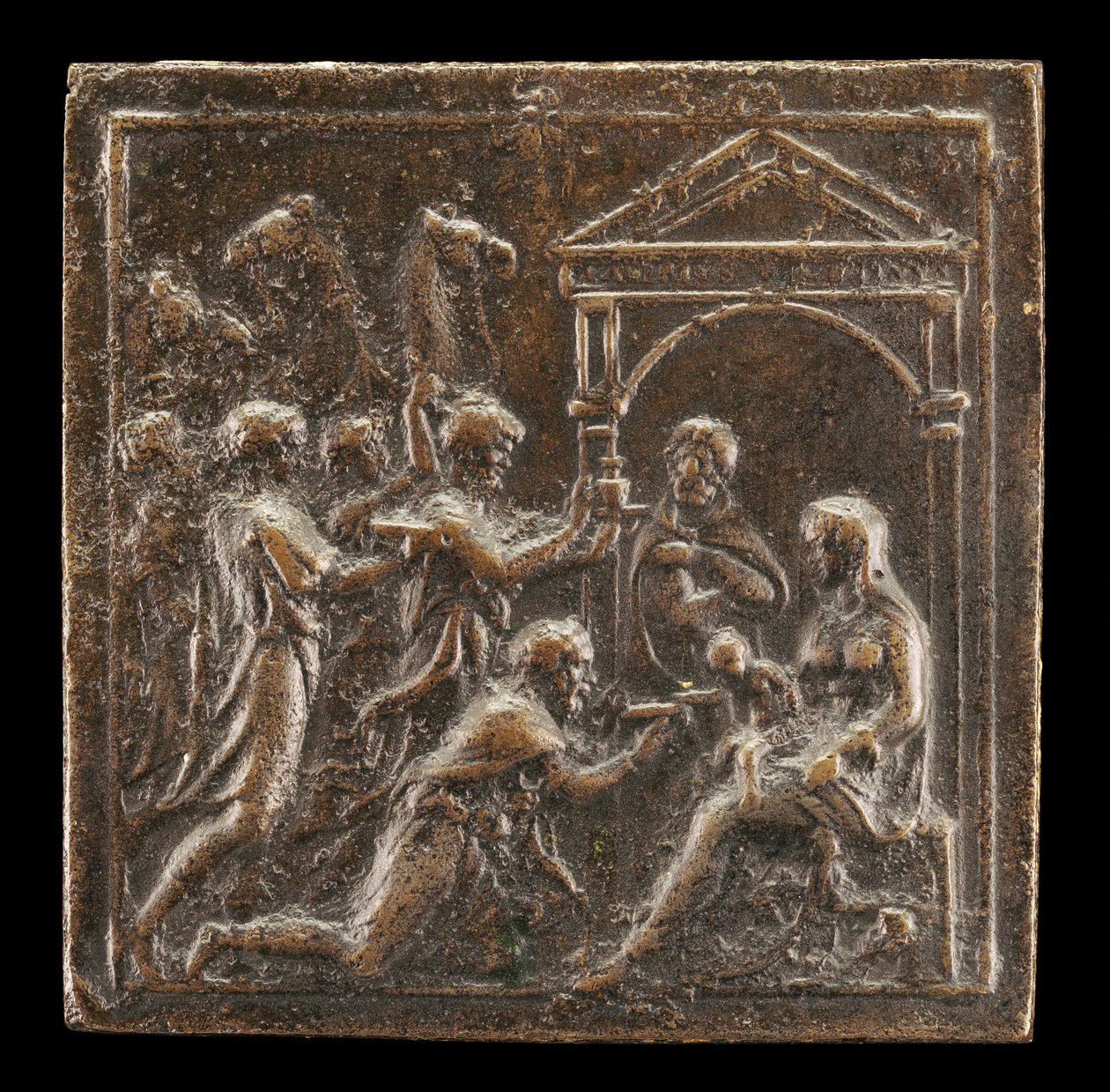 A mágusok imádása, 1537 vagy utána. alkotó: Valerio Belli
