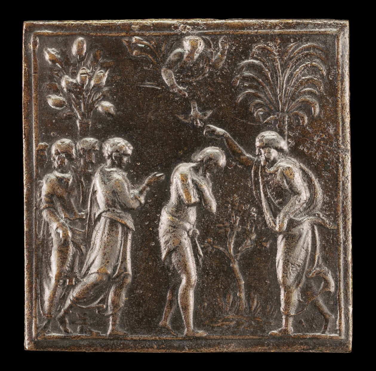 Keresztség a Jordánban, 1537 vagy azután. alkotó: Valerio Belli