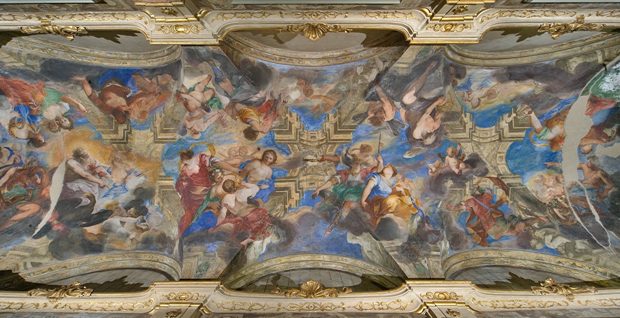 Proserpina megerőszakolása (freskó) alkotó: Valerio Castello
