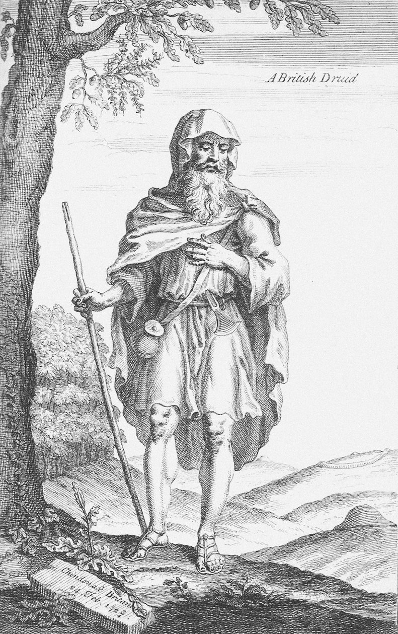 William Stukeley brit druida Stonehenge-ből, 1723 alkotó: Van Der Gucht