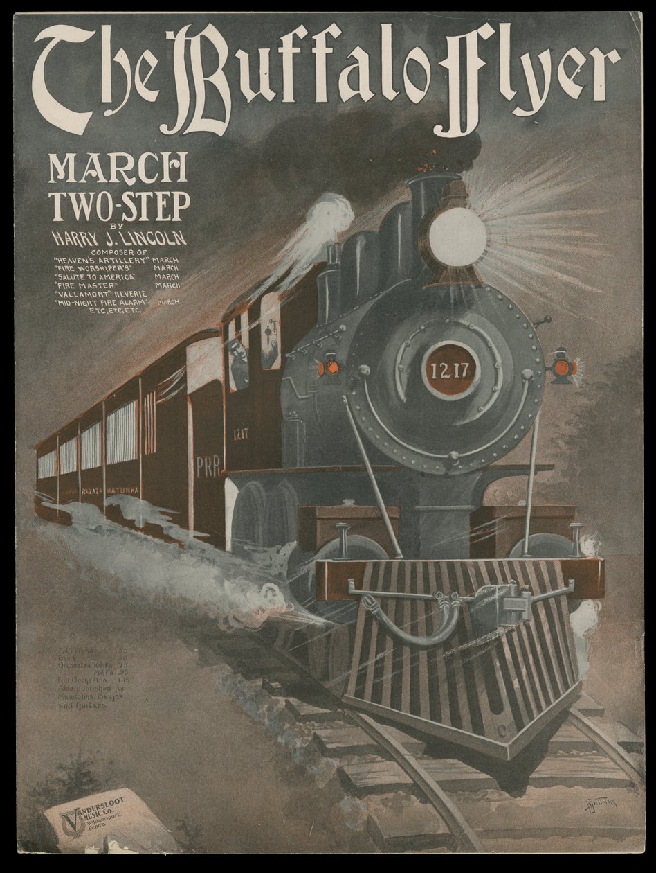 The Buffalo Flyer, 1770-1959 körül (nyomtatott) alkotó: Vandersloot Music Publishing Company