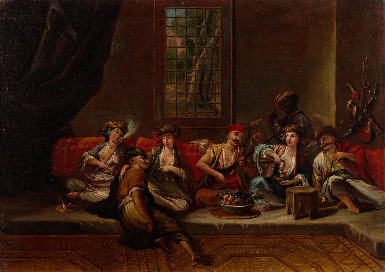 Az oszmán haditengerészet tengerészgyalogosai, 1730-as évek alkotó: Vanmour