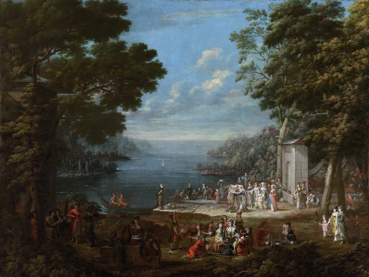 Női fesztivál a Boszporuszon, 1737 alkotó: Vanmour