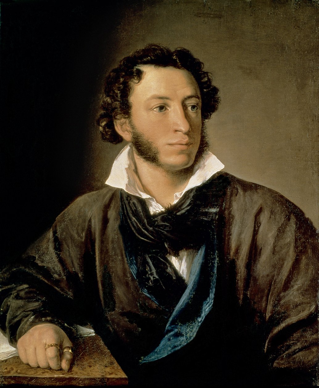 Alekszandr Puskin (1799-1837) portréja alkotó: Vasili Andreevich Tropinin