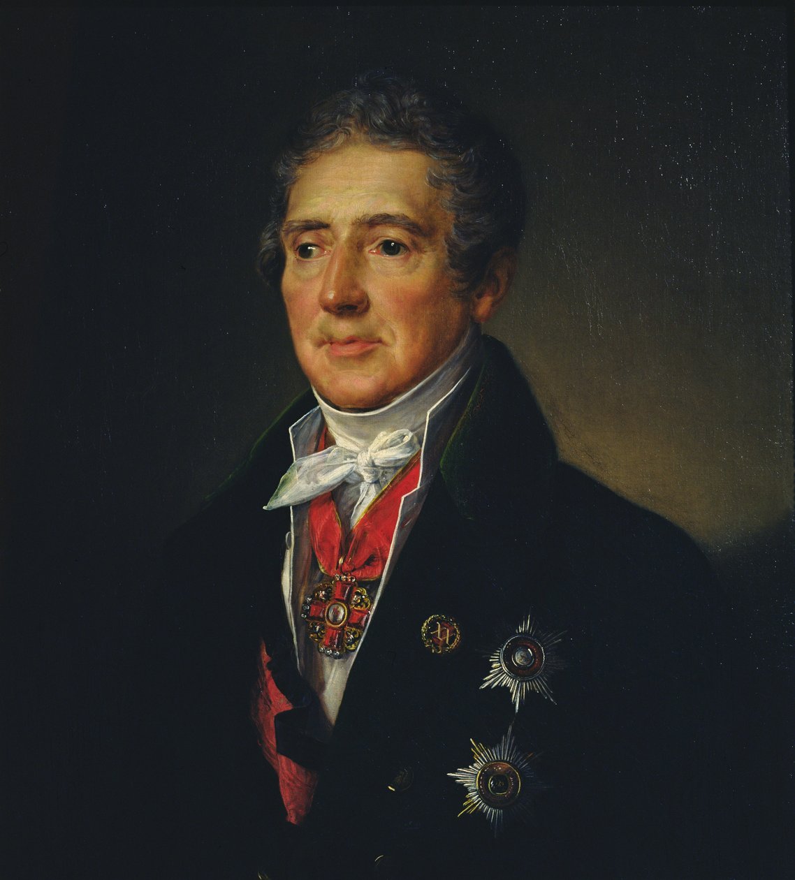 Ivan Dmitriev portréja, 1835 alkotó: Vasili Andreevich Tropinin