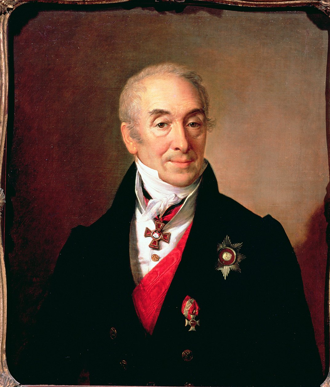 Sz. Kusnyikov portréja, 1828 alkotó: Vasili Andreevich Tropinin
