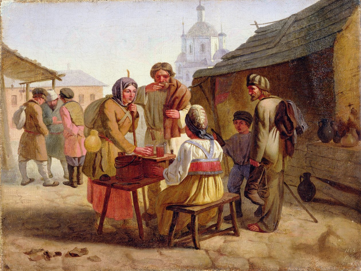 Kvasz eladó, 1862 alkotó: Vasili Efimovich Kallistov