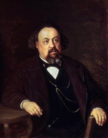 Alekszej Fiofilaktovics Piszemszkij (1821-81) portréja, 1862 alkotó: Vasili Grigorevich Perov