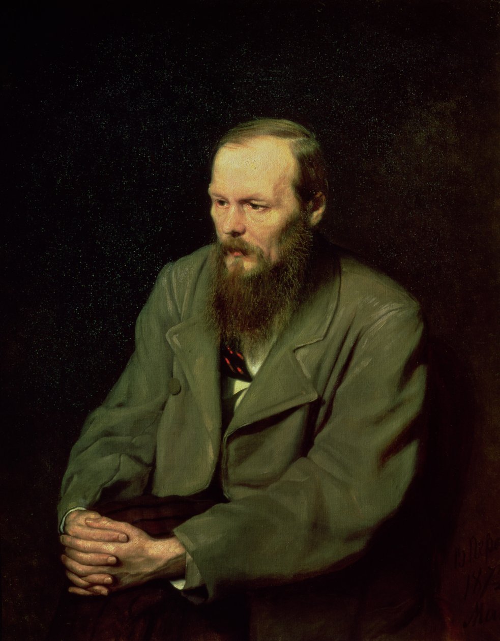 Fjodor Dosztojevszkij (1821-81) portréja 1872 alkotó: Vasili Grigorevich Perov
