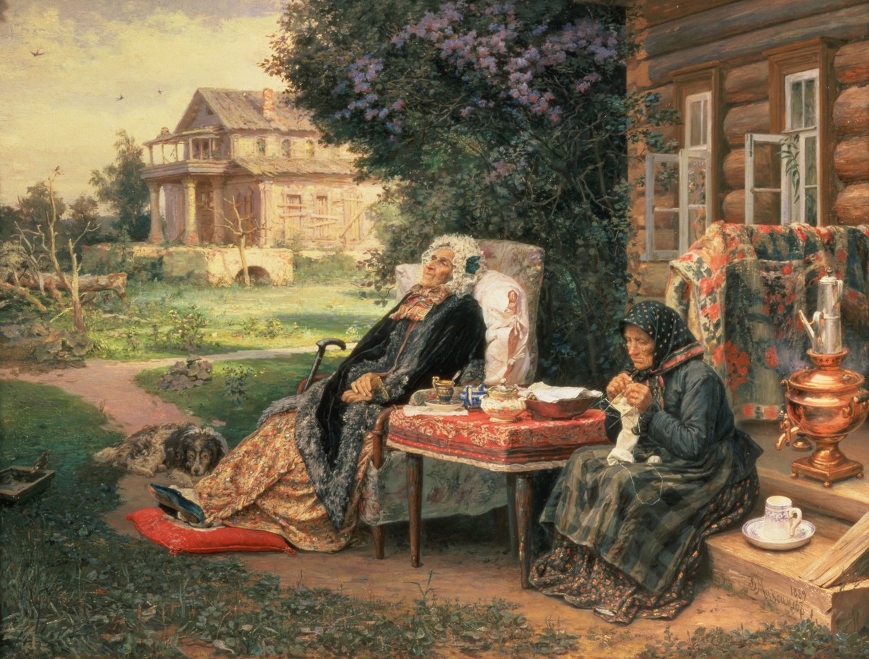 Minden a múltban, 1889 alkotó: Vasili Maksimovich Maksimov