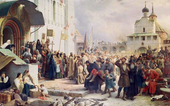 A Szentháromság ostroma Sergius-kolostor 1608-10, 1891 alkotó: Vasili Vasilievich Vereshchagin
