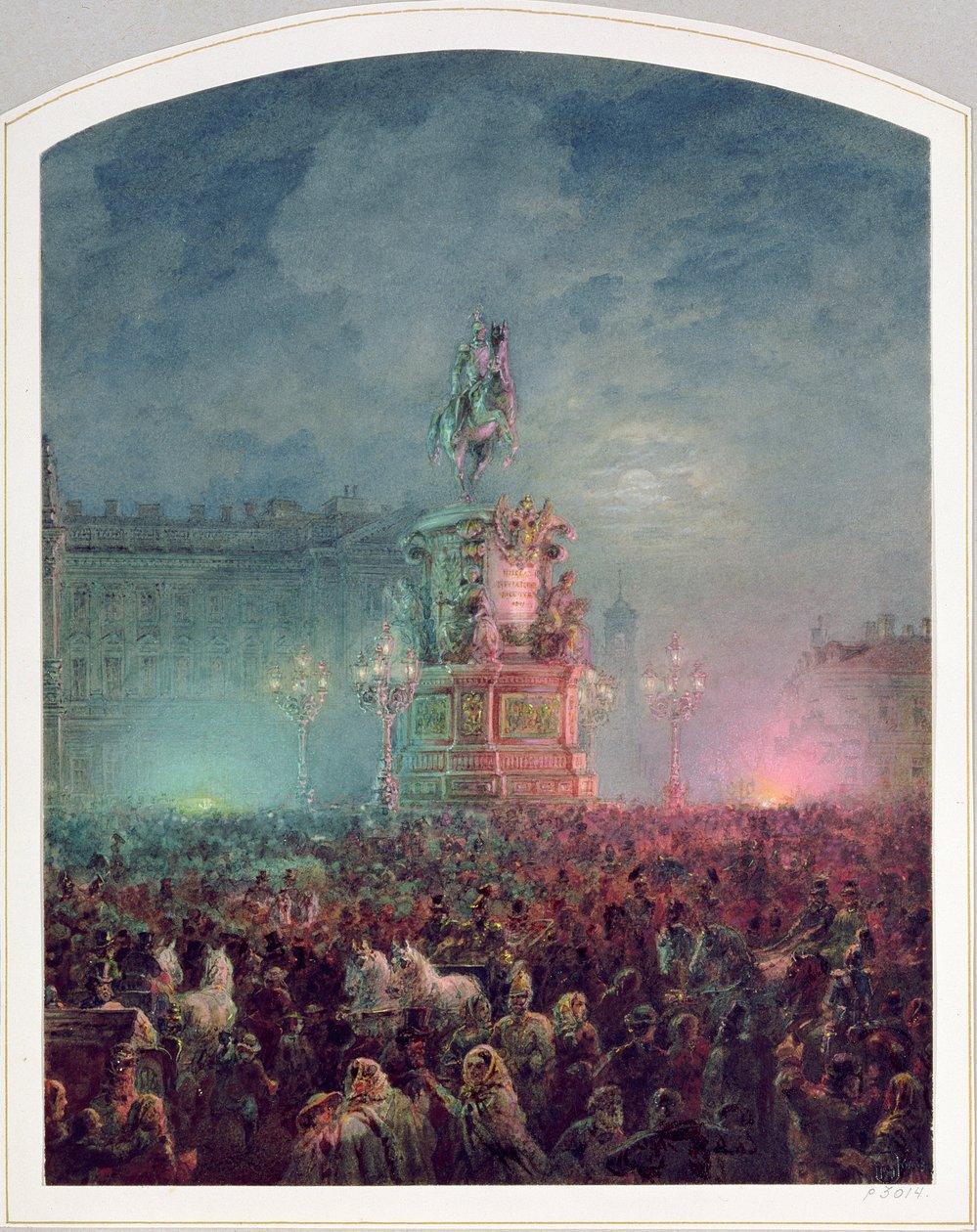 Az I. Miklós-emlékmű leleplezése Szentpéterváron, 1857 alkotó: Vasili Semenovich Sadovnikov